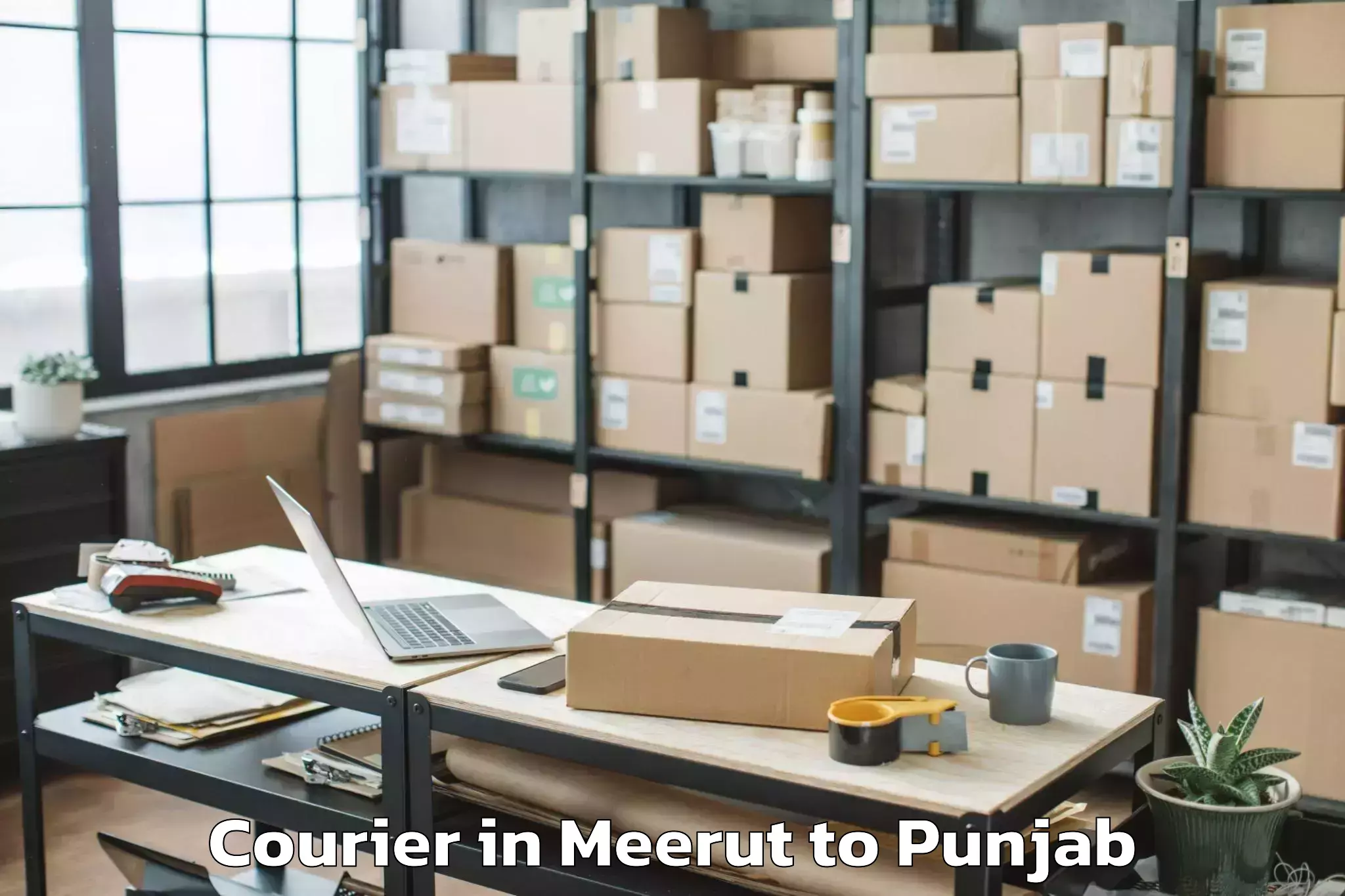 Affordable Meerut to Sunam Courier